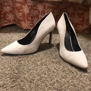 H&M Cream Suede heels